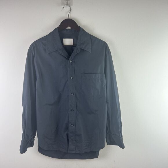 Citizens of Humanity Womens Button Down Kayla Shirt Black Cotton Size M - Picture 2 of 8